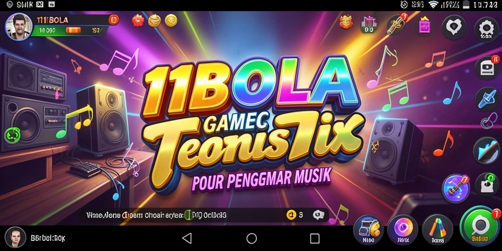 Gameplay menarik dalam 11BOLA dengan berbagai pilihan lagu.