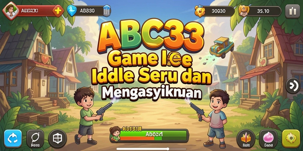Screenshot gameplay Idle ABC33 yang mengasyikkan dan penuh warna.