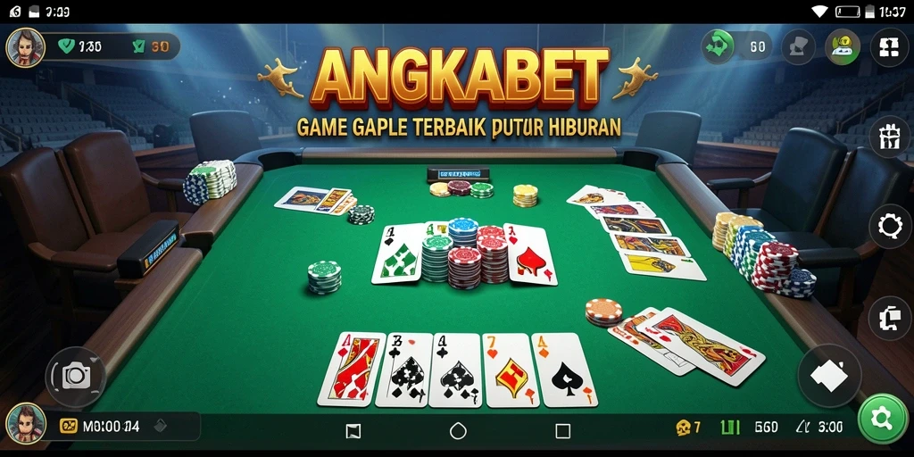 Tampilan gameplay seru dalam ANGKABET yang penuh tantangan Gaple.