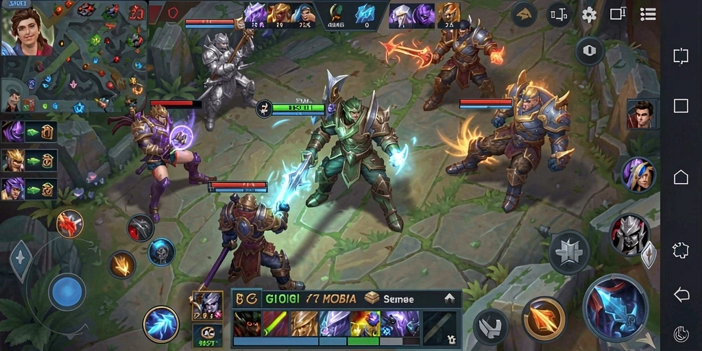 Tangkapan layar utama dari gameplay BIGWINNER saat pertarungan seru.