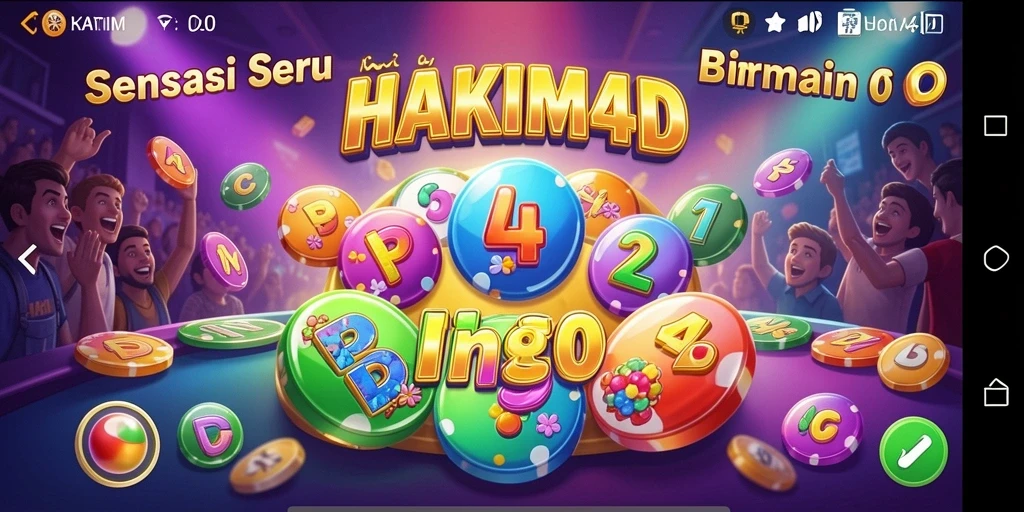 Tampilan menarik dari HAKIM4D saat bermain Bingo.