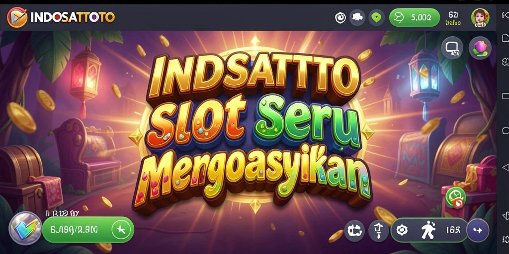 Tampilan permainan Slot INDOSATTOTO yang mengasyikkan dan penuh warna.