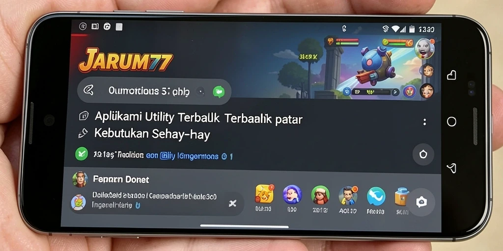Tampilan antarmuka utama JARUM77 yang sederhana dan fungsional.