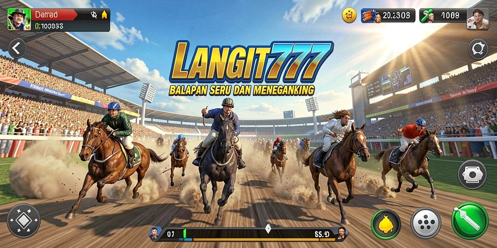 Gameplay Racing yang menegangkan dan mendebarkan di LANGIT777.