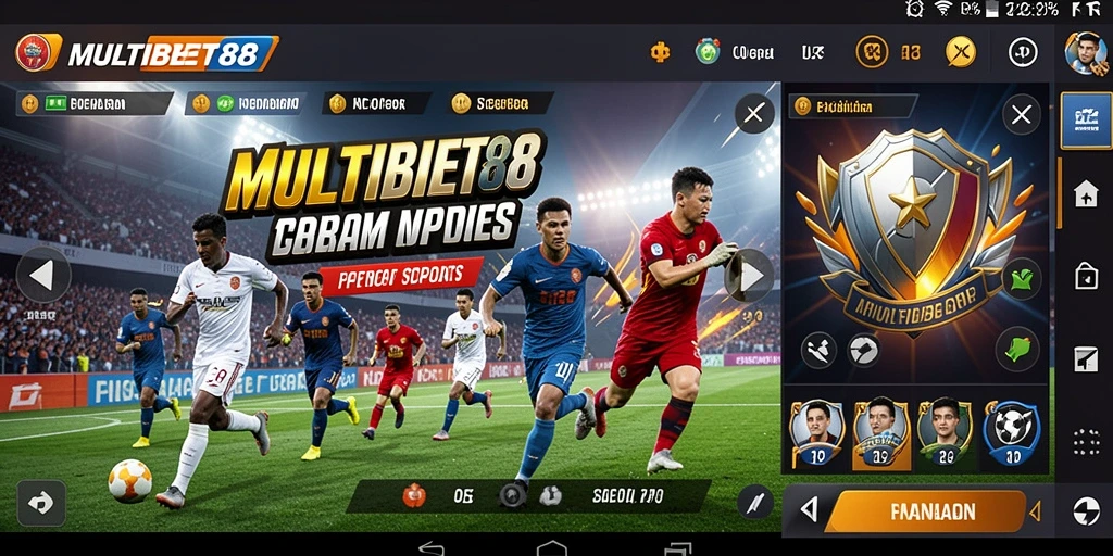 Tampilan gameplay <strong>MULTIBET88</strong> dengan antarmuka yang menarik dan statistik real-time.