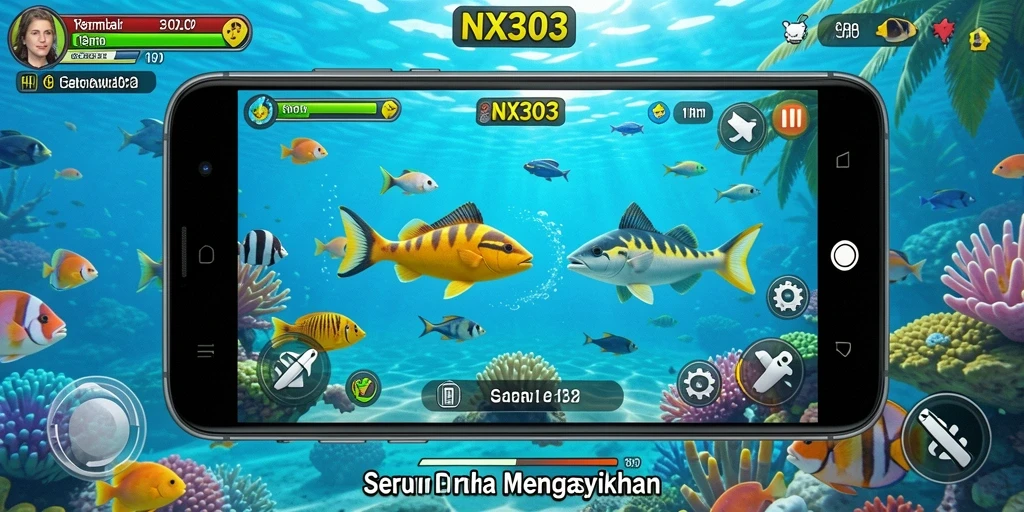 Gameplay seru NX303 dengan aksi tembak ikan yang mendebarkan.
