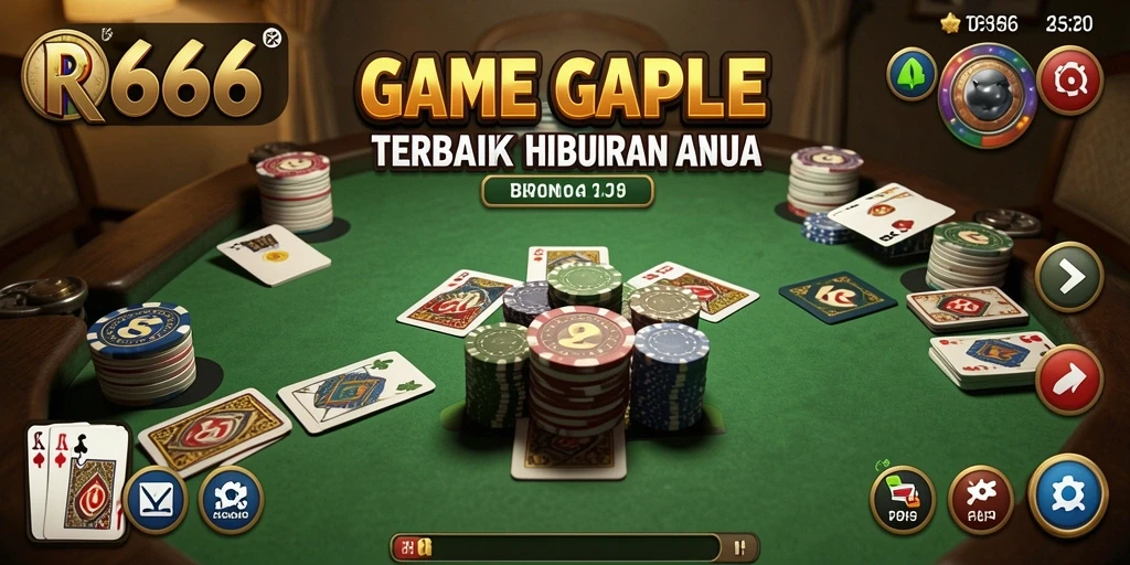 Tampilan gameplay Gaple yang menarik dan seru