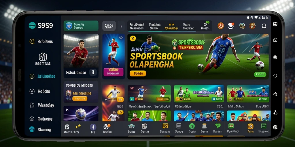 Tampilan S9S9 menunjukkan taruhan olahraga yang menarik dan interaktif.