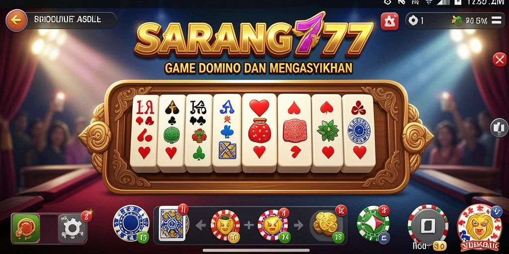 Tampilan gameplay seru dari game Domino SARANG777.