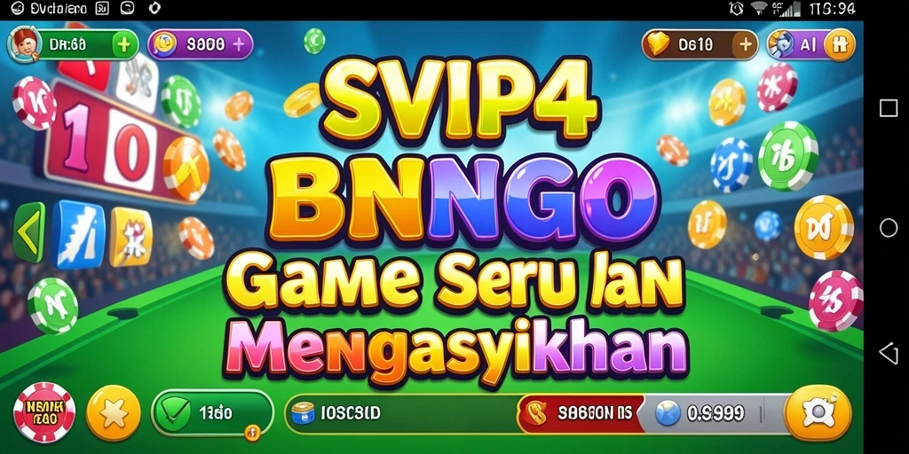 Screenshot gameplay SVIP4 yang menampilkan keseruan permainan Bingo.