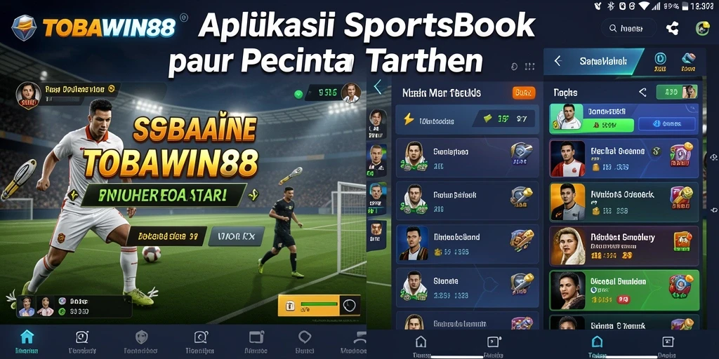 Tampilan antarmuka pengguna TOBAWIN88 yang menarik saat memasang taruhan.
