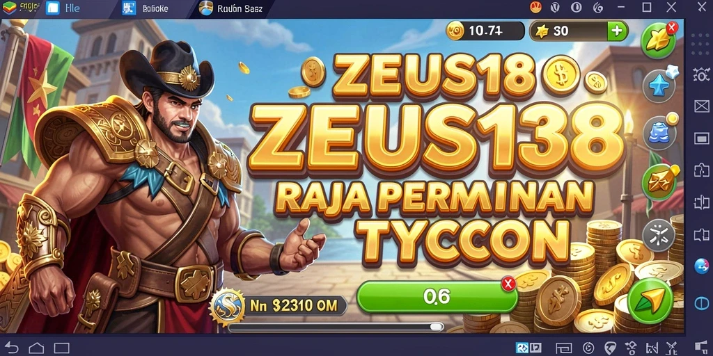 Tampilan gameplay seru dari ZEUS138 dalam dunia tycoon.